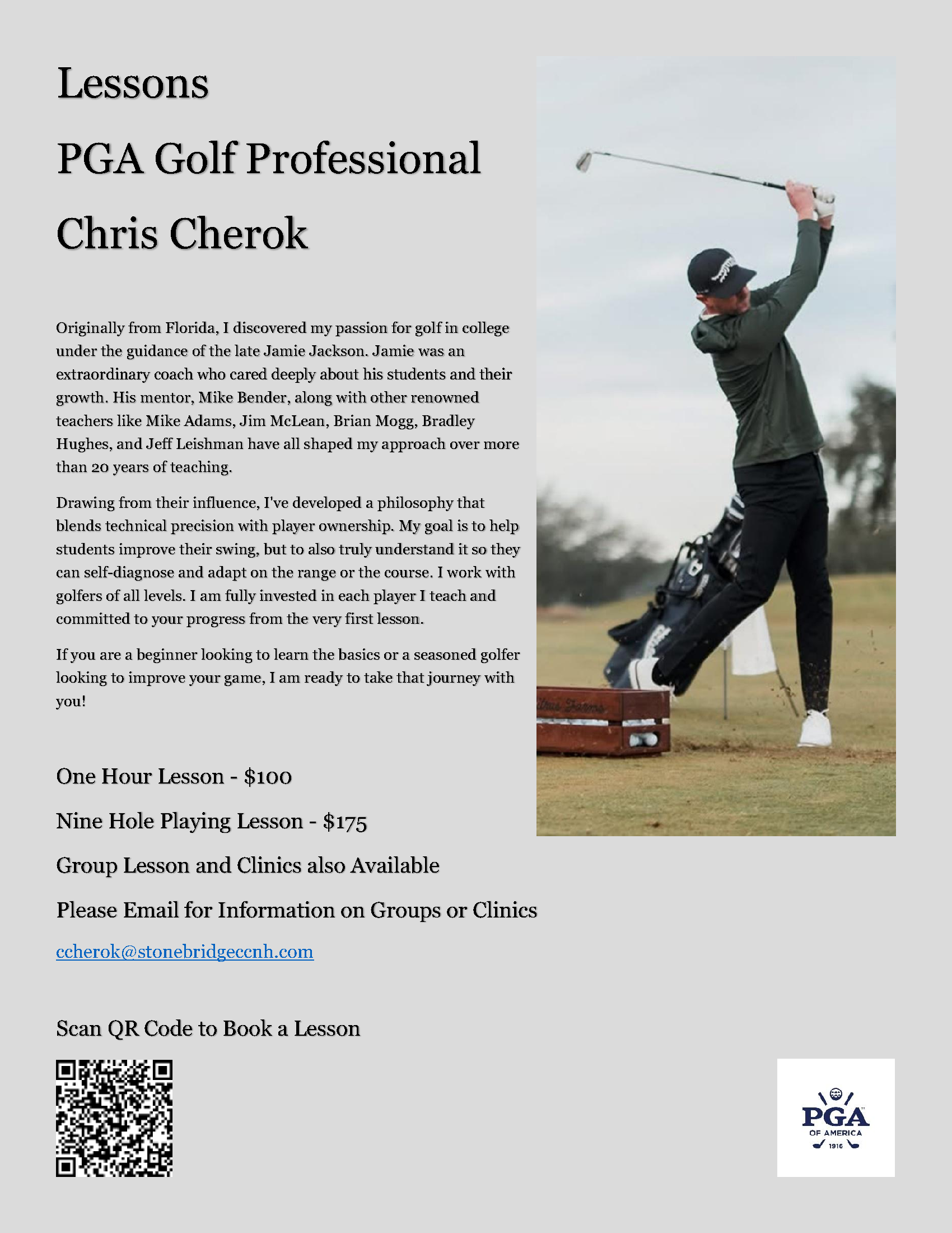 Chris Lesson Flyer 2026