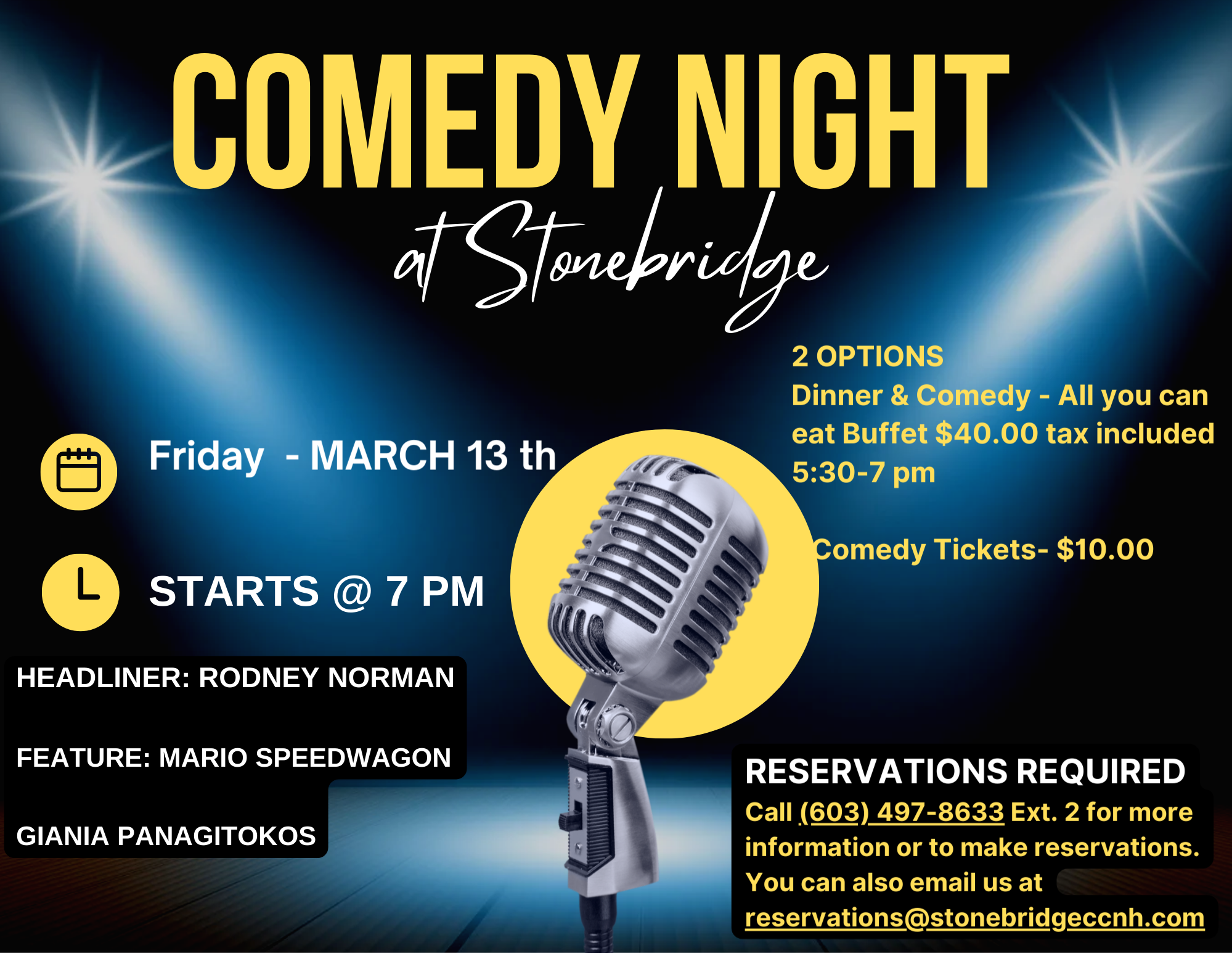 March 13th Comedy 