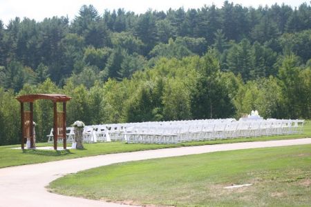 Ceremony white chairs